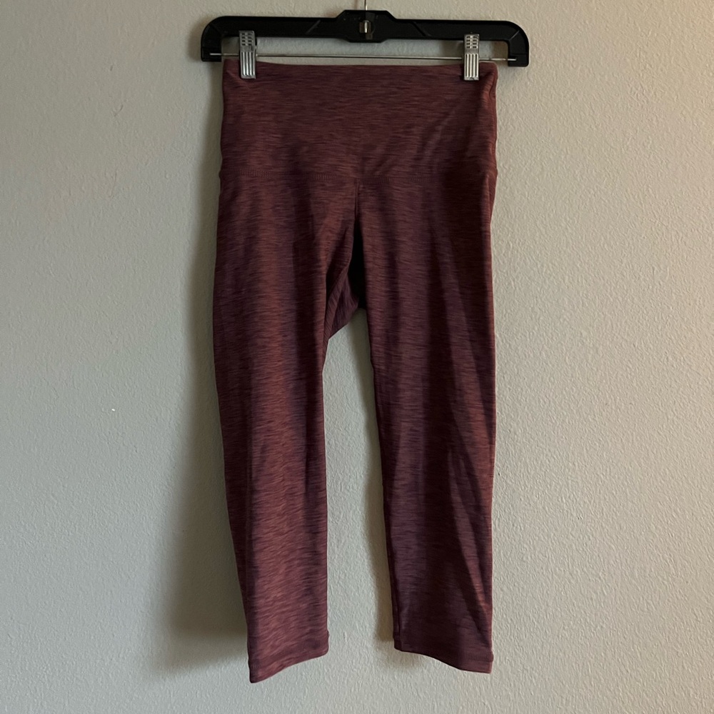 PRANA Kimble cropped Leggings heathered‎ Mauve Women’s size XSMALL